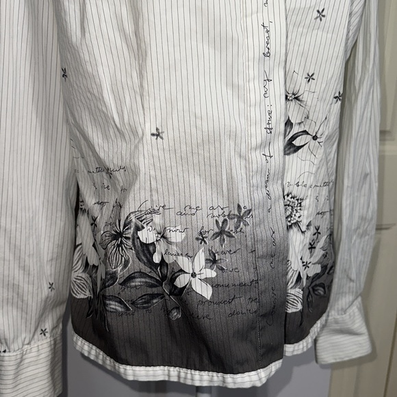 WOMEN’S PRINTED BUTTON DOWN SHIRT - Picture 5 of 10